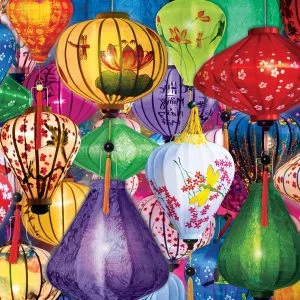Asian Lanterns 1000 Piece Jigsaw Puzzle - Eurographics