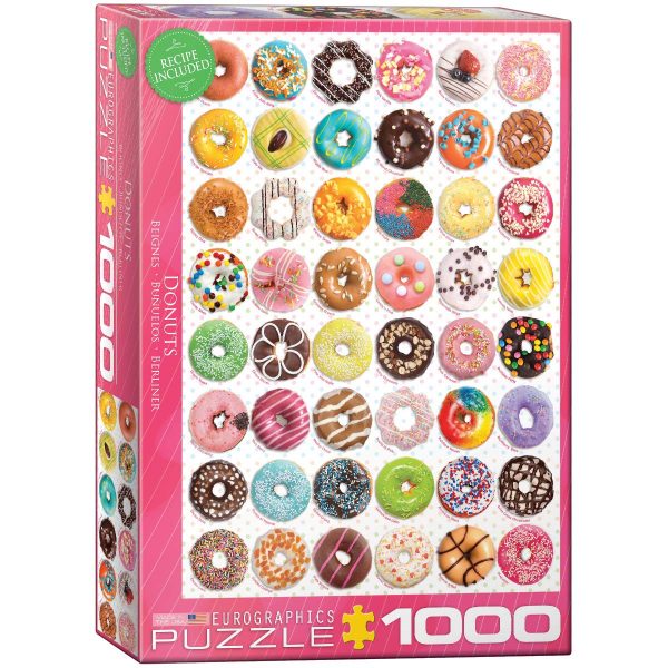 Donuts 1000 Piece Jigsaw Puzzle - Eurographics