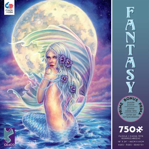 Fantasy - Moon Mermaid 750 Piece Jigsaw Puzzle - Ceaco