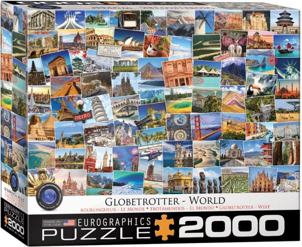 Globetrotter World 2000 Piece Jigsaw Puzzle - Eurographics