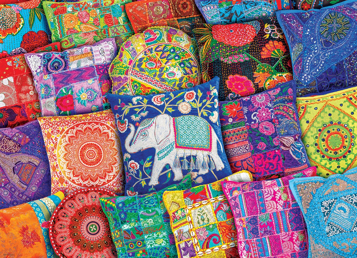Indian Pillows 1000 Piece Eurographics Jigsaw Puzzle ...