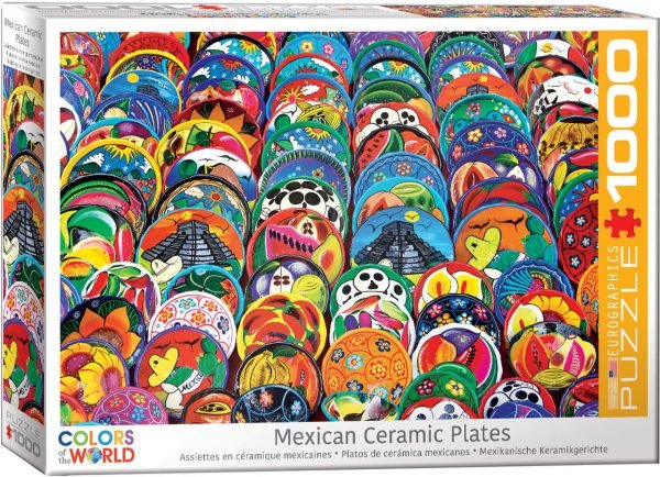 Mexican Ceramic Plates 1000 Piece Jigsaw Puzzle - Eurographics