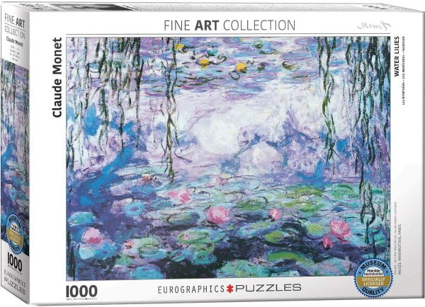 Monet - Water Lilies 1000 Piece Jigsaw Puzzle - Eurographics