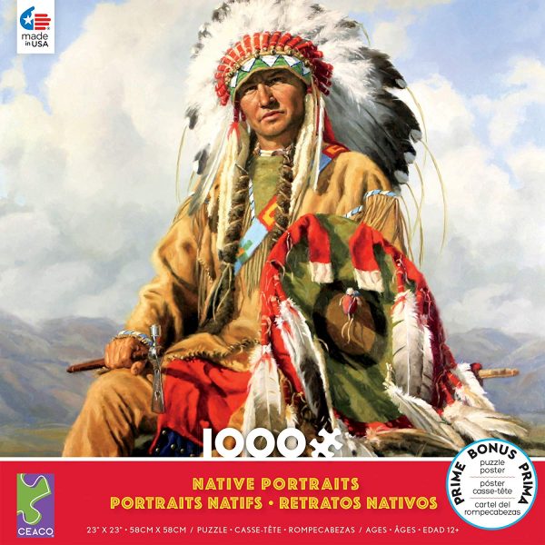 Native Portraits - Heart of the Cloud 1000 Piece Jigsaw Puzzle - Ceaco
