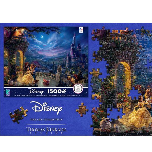 Thomas Kinkade - Beauty and the Beast 1500 Piece Jigsaw Puzzle - Ceaco