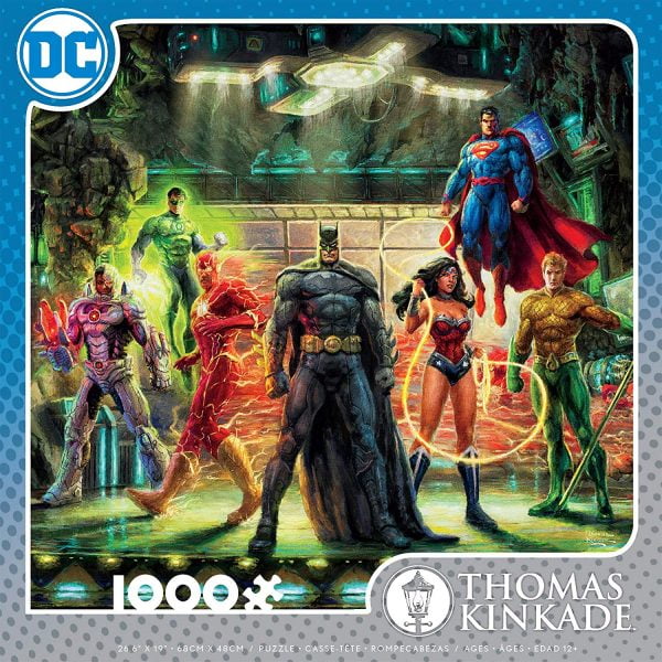 Thomas Kinkade - DC Comics - The Justice League 1000 Piece Jigsaw Puzzle - Ceaco