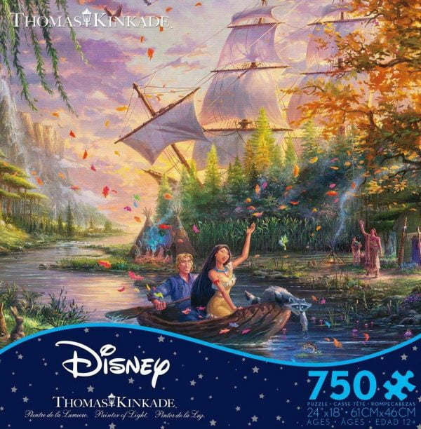 Thomas Kinkade Disney - Pokahontas 750 Piece Jigsaw Puzzle - Ceaco