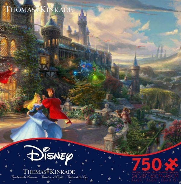 Thomas Kinkade Disney - Sleeping Beauty Enchanting 750 Piece Jigsaw Puzzle - Ceaco