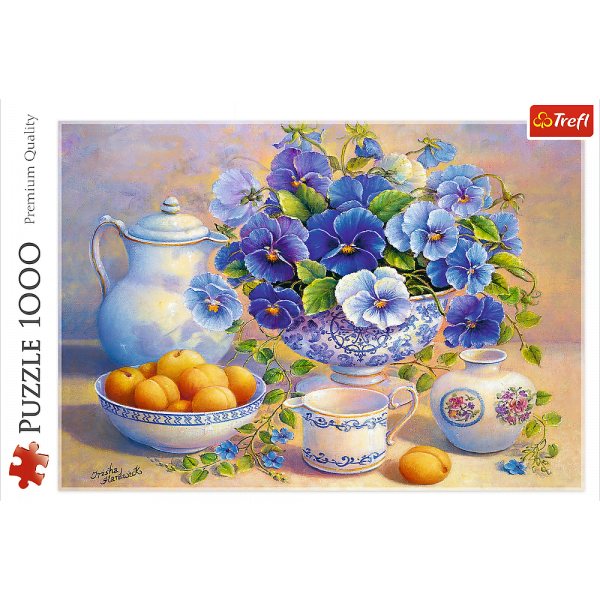 The Blue Bouquet 1000 Piece Jigsaw Puzzle - Trefl
