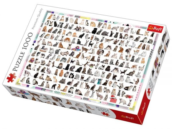 208 Cats 1000 Piece Jigsaw Puzzle - Trefl