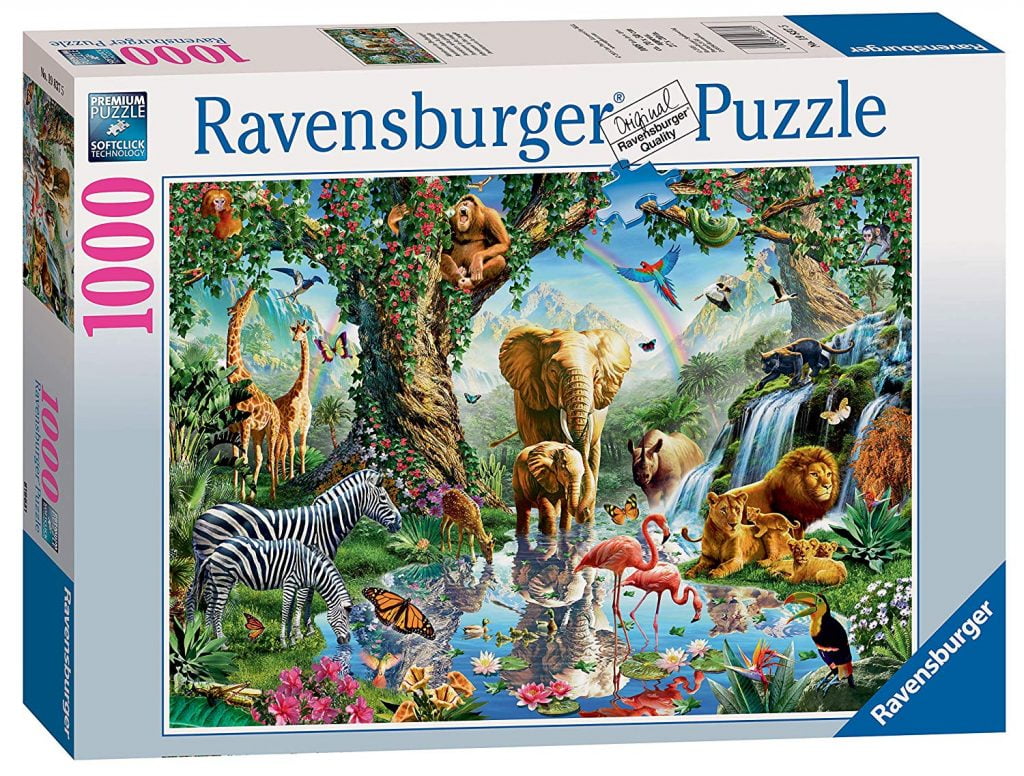 RAVENSBURGER Jigsaw Puzzle Adventures in the Jungle 1000 Piece