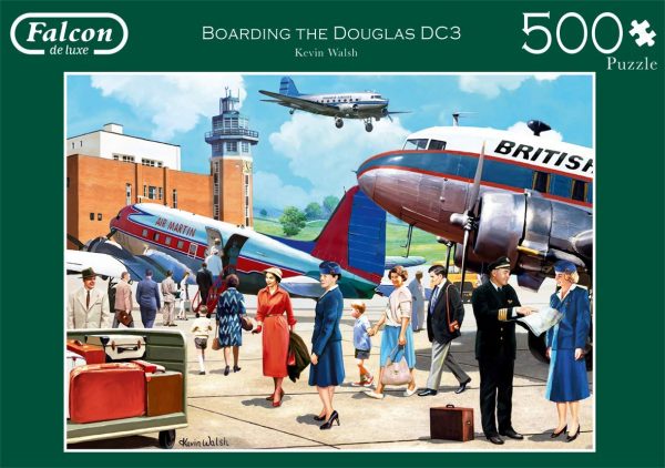 Boarding the Douglas DC3 500 Piece Jigsaw Puzzle - Falcon de Luxe