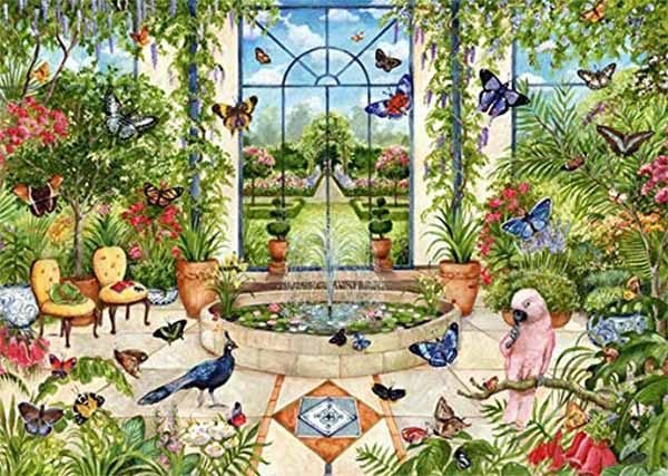 Butterfly Conservatory 1000 Piece Jigsaw Puzzle - Falcon de Luxe