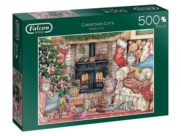Christmas Cats 500 Piece Jigsaw Puzzle - Falcon de Luxe