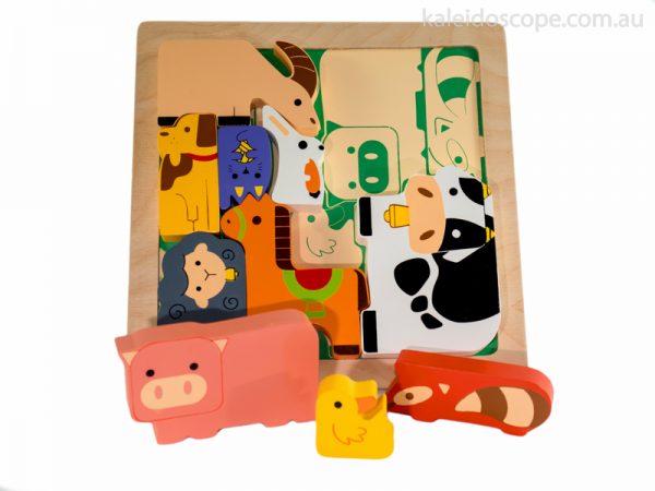 Chunky Farm Animal Puzzle - Kiddie Connect