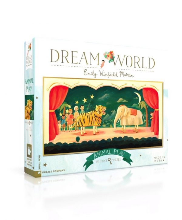 Dream World - Animal Play 80 Piece Jigsaw Puzzle - New York Puzzle Company