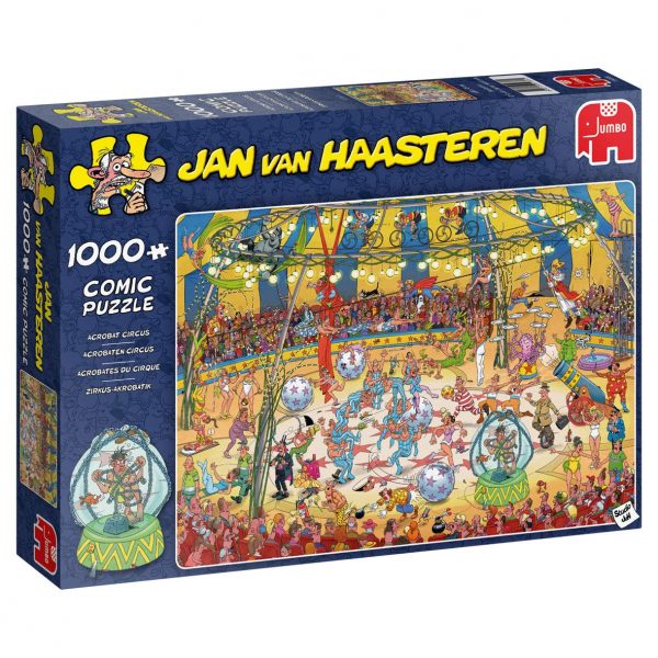 Jan Van Haasteren - Acrobat Circus 1000 Piece Jigsaw Puzzle - Jumbo