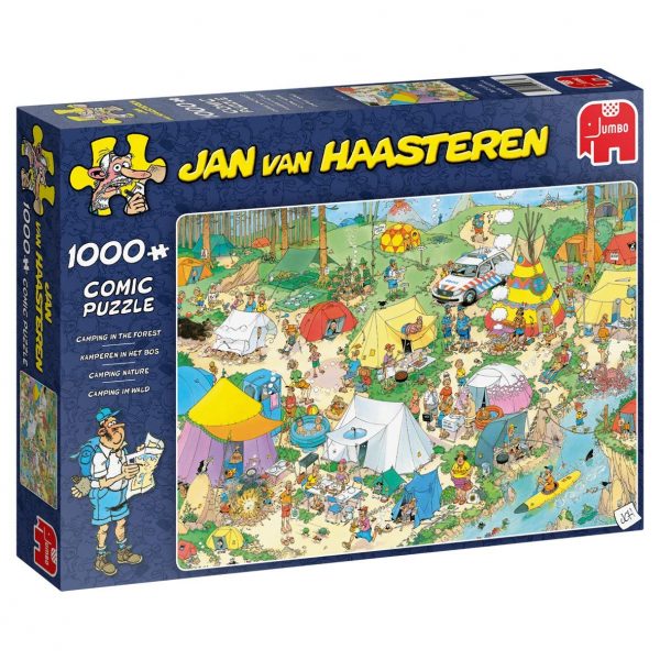 Jan Van Haasteren - Camping in the Forest 1000 Piece Jigsaw Puzzle - Jumbo