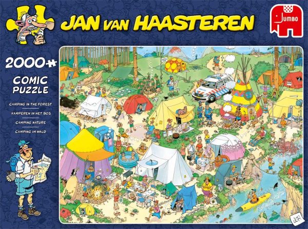 Jan Van Haasteren - Camping in the Forest 2000 Piece Jigsaw Puzzle - Jumbo