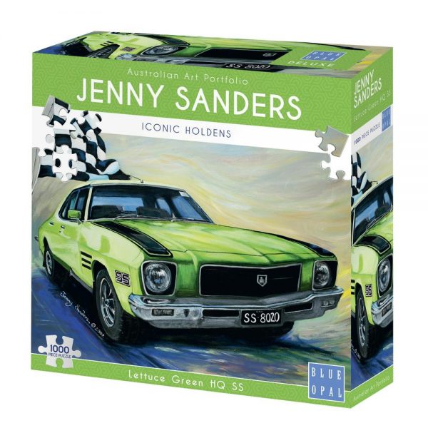 Jenny Sanders - Lettuce Green HQ SS 1000 Piece Jigsaw Puzzle - Blue Opal