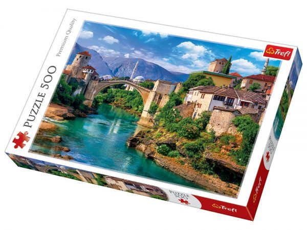 Old Bridge in Mostar, Bosnia 500 Piece Jigsaw Puzzle - Trefl