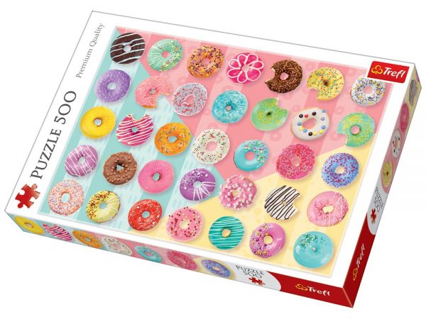 Sweet Donuts 500 Piece Jigsaw Puzzle - Trefl