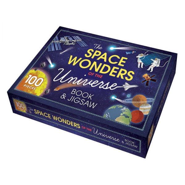The Space Wonders of the Universe Book & 100 Piece Jigsaw Puzle