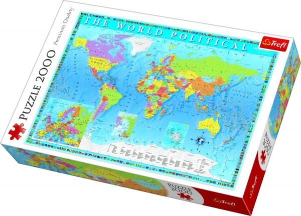 The World Political Map 2000 Piece Jigsaw Puzzle - Trefl