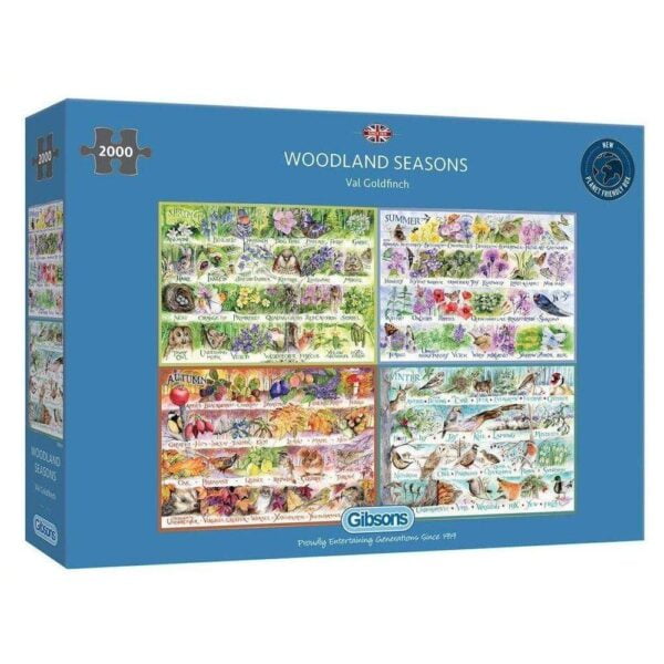 Woodland Seasons 2000 Piece Puzzle - Gibsons