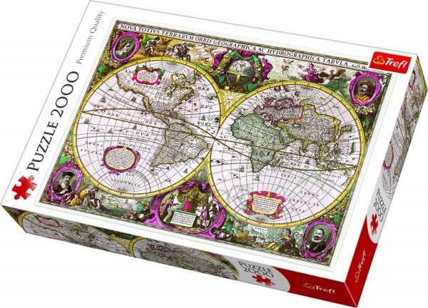 World Map 1630 - 2000 Piece Jigsaw Puzzle - Trefl