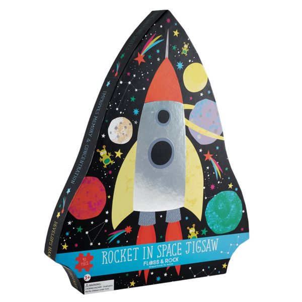 Rocket in Space 40 Piece Jigsaw Puzzle - Floss & Rock