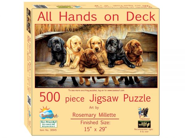All Hands on Deck 500 Piece Jigsaw Puzzle - Sunsout