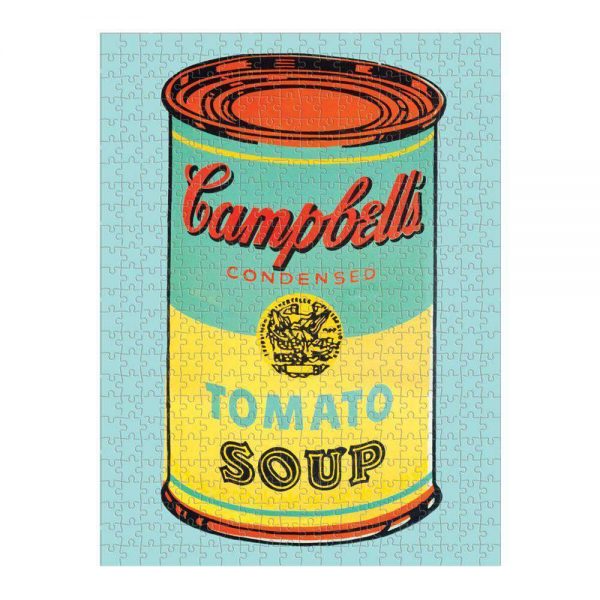 Andy Warhol Soup Cans 2-Sided 500 Piece Jigsaw Puzzle - Galison