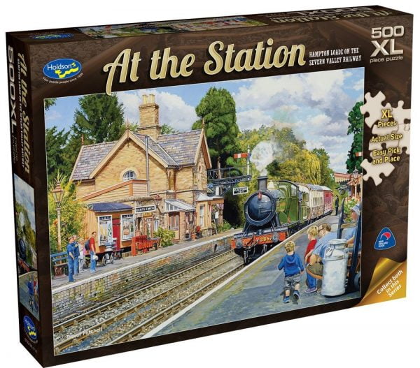 At The Station - Hampton Loade on the Sevrn Valley Railway 500 XL Piece Jigsaw Puzzle - Holdson