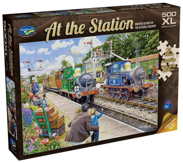 At The Station - Horsted Keynes on the Bluebell Railway 500 XL Piece Jigsaw Puzzle -Holdson
