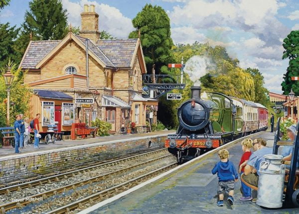 At the Station - Hampton Loade on the Severn Valley Railway 500 XL Piece Jigsaw Puzzle - Holdson