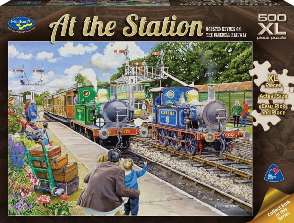 At the Station - Horsted Keynes on the Bluebell Railway 500 XL Piece Jigsaw Puzzle - Holdson