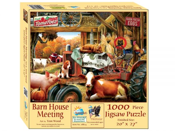 Barnhouse Meeting 1000 Piece Jigsaw Puzzle - Sunsout