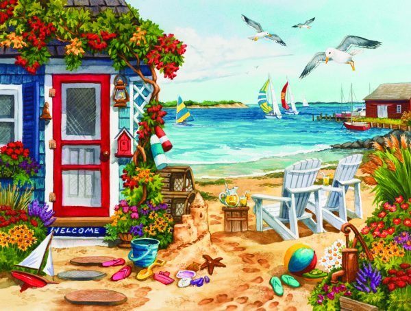 Beach Summer Cottage 1000 Piece Jigsaw Puzzle - Sunsout