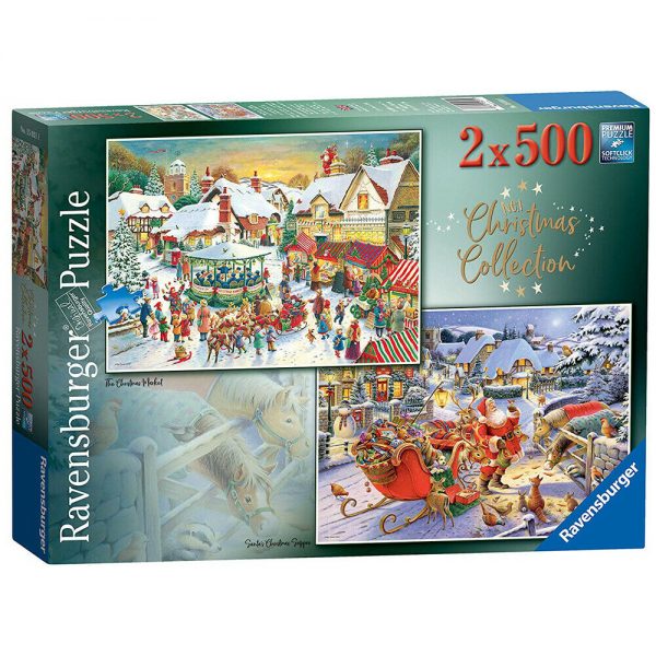 Christmas Collection No 1 - 2 x 500 piece Jigsaw Puzzles - Ravensburger