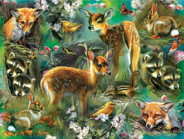 Forest Critters 500 Piece Jigsaw Puzzle - Sunsout