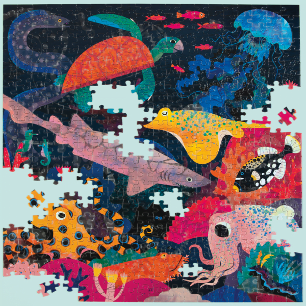 Glow in the Dark - Ocean Illuminated 500 Piece Puzzle - Mudpuppy