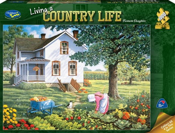 Living a Country Life - Farmers Daughter 1000 Piece JIgsaw Puzzle - Holdson