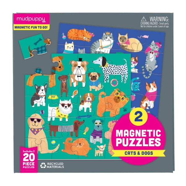 Magnetic Puzzles - Cats & Dogs - Mudpuppy