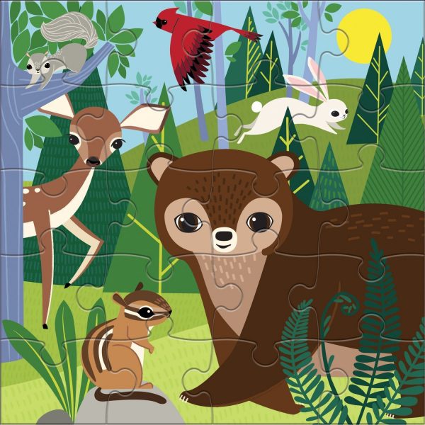 Magnetic Puzzles - Forest Night & Day - Mudpuppy