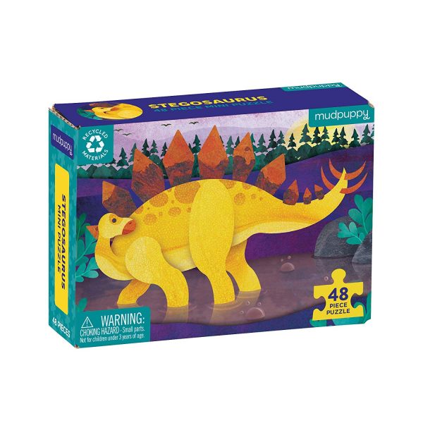 Mini Puzzle Stegosaurus 48 Piece Puzzle - Mudpuppy