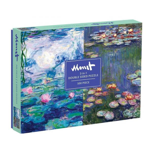 Monet 2-in-1 Double Sided 500 Piece Jigsaw Puzzle - Galison