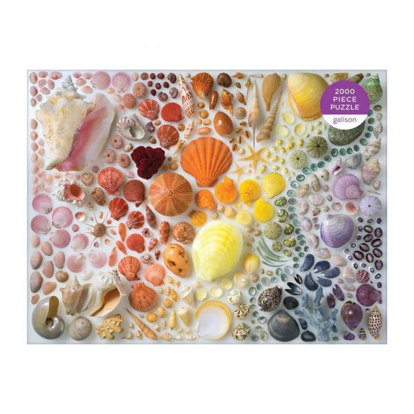 Rainbow Seashells 2000 Piece Jigsaw Puzzle - Galison