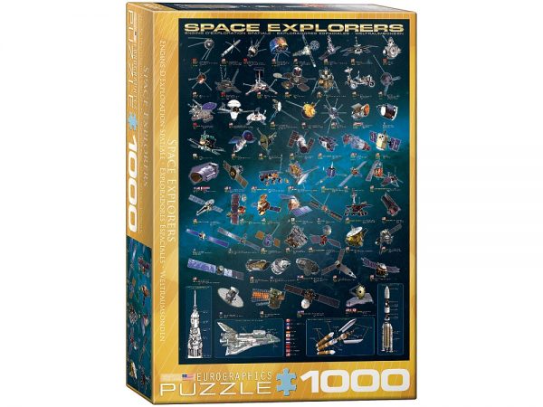 Space Explorers 1000 Piece Jigsaw Puzzle - Eurographics