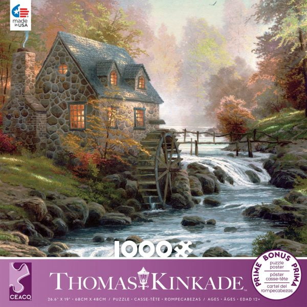 Thomas Kinkade - Cobblestone Mill 1000 Piece Jigsaw Puzzle - Ceaco